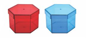 Caixa em formato hexágono