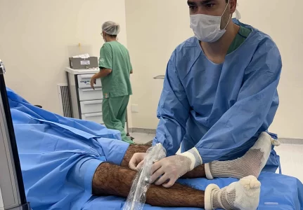 Infiltração no joelho atletas