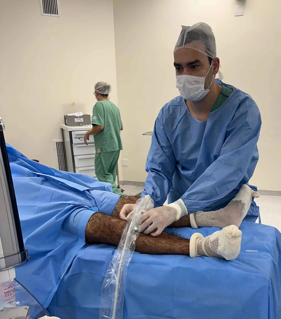 Infiltração no joelho atletas