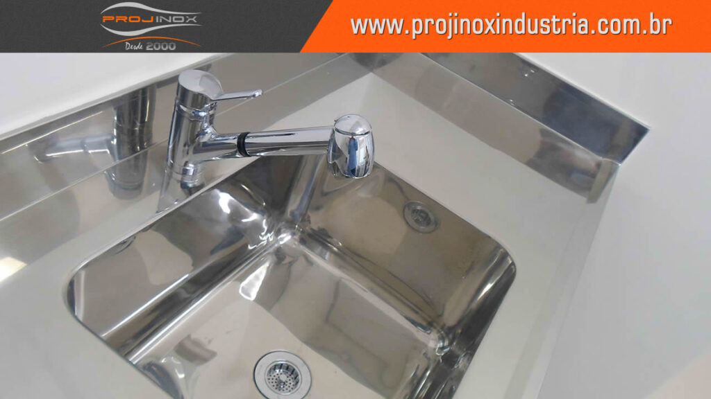 Bancada Inox Com Cuba