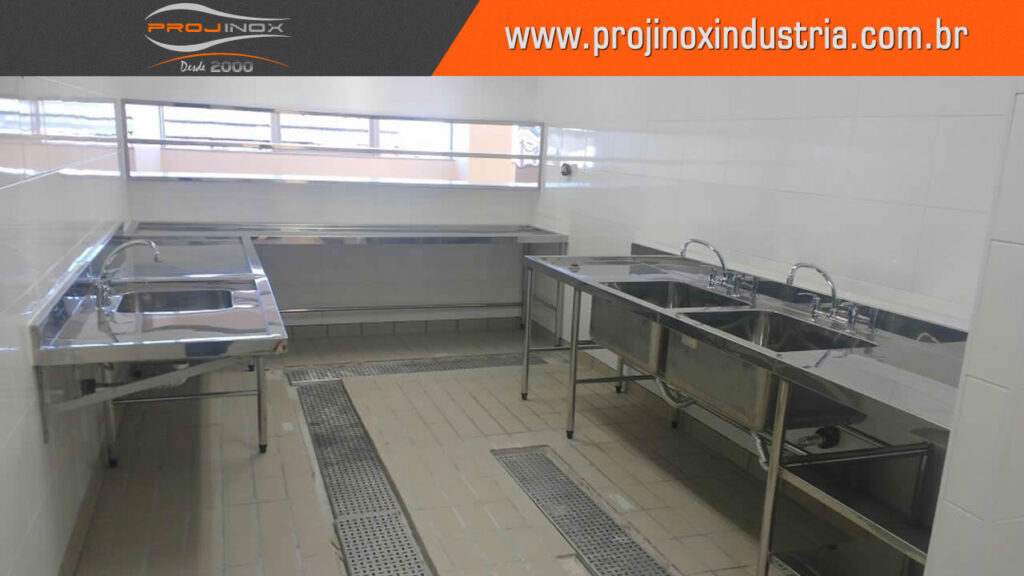 Bancada Inox Cozinha Industrial