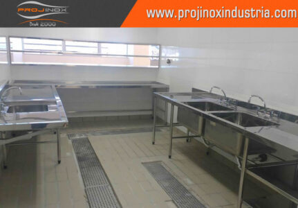 Bancada Inox Cozinha Industrial