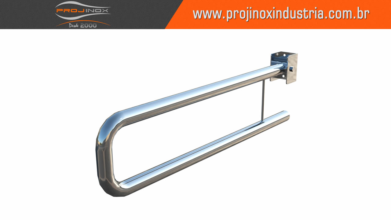 Barra de Apoio Inox para Lavatório de Canto