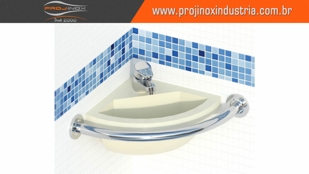 Barra de Apoio Inoxidável