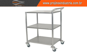 Carro para Transporte Inox