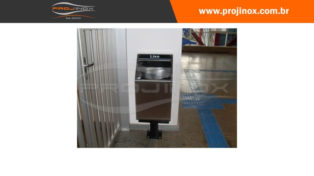 Lixeira em Aço Inox