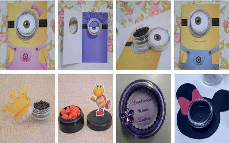 Potes Plásticos para Decoração