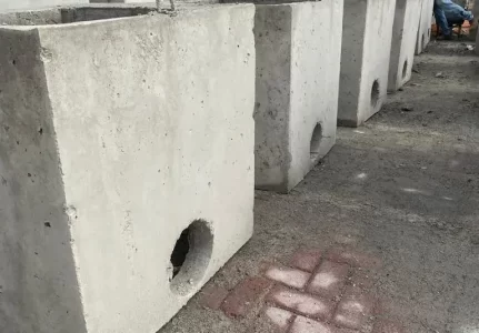 Caixas pré-moldadas de concreto