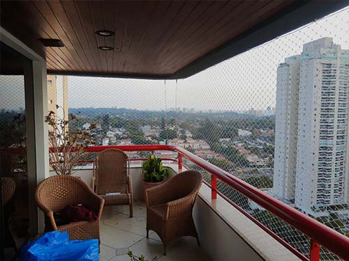 Telas de proteção para edifícios