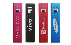 Carregadores Portáteis Personalizados com Logo
