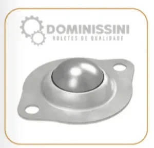 Esfera para movimentação de carga instalada em linha de montagem industrial