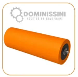 Roletes de carga pesada instalados em uma linha de produção industrial moderna